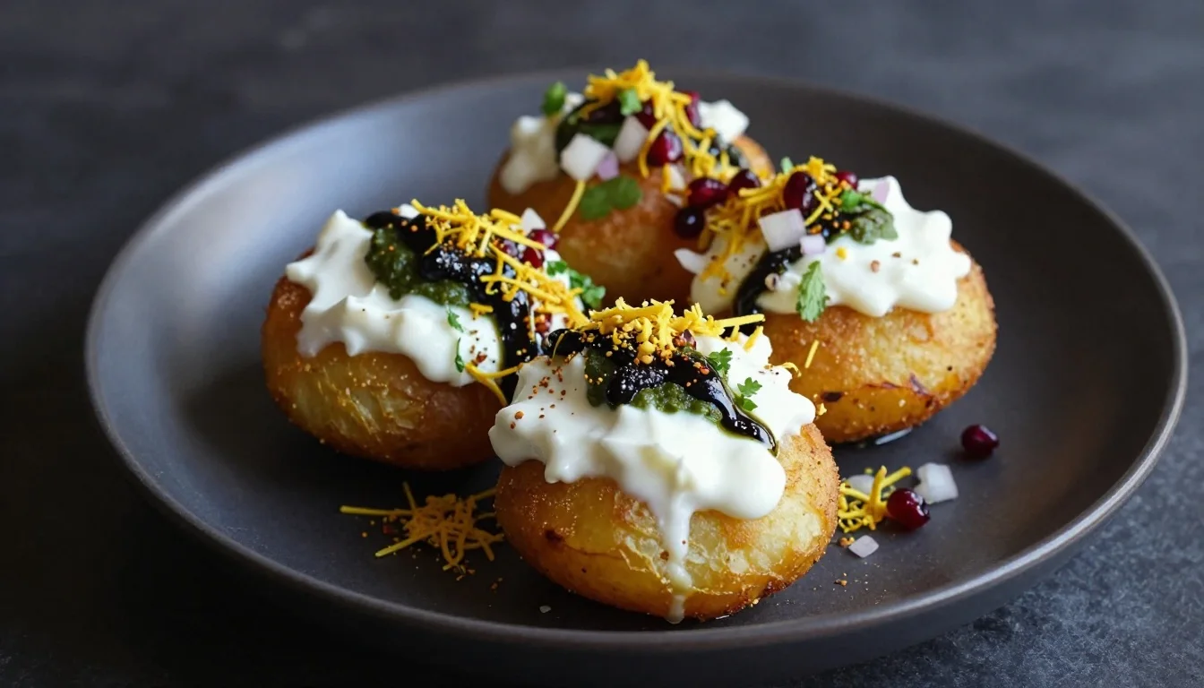 Classic Aloo Tikki Chaat