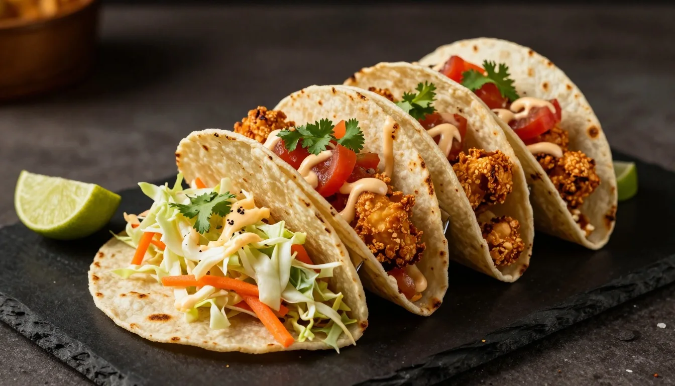 Chicken Popcorn Tacos