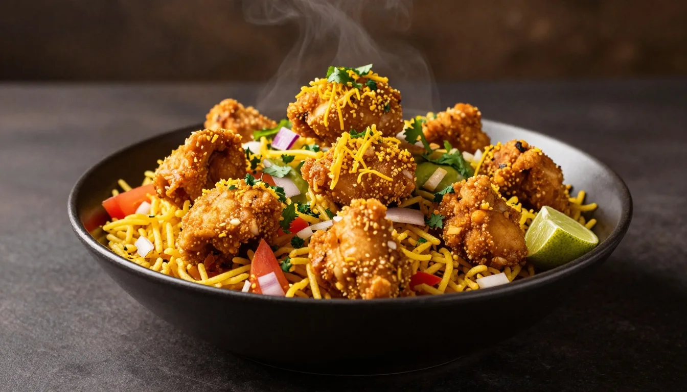 Popcorn Chicken Bhel Chaat