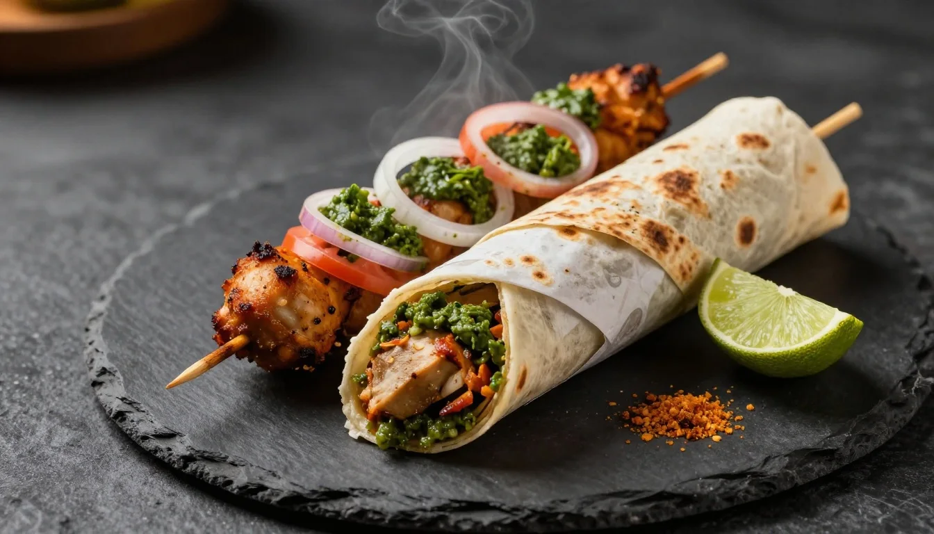 Seekh Kebab Rumali Roll