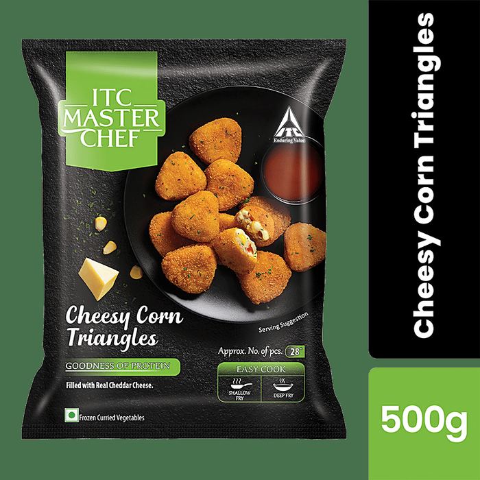 ITC Master Chef Cheesy Corn Triangles 320g pack