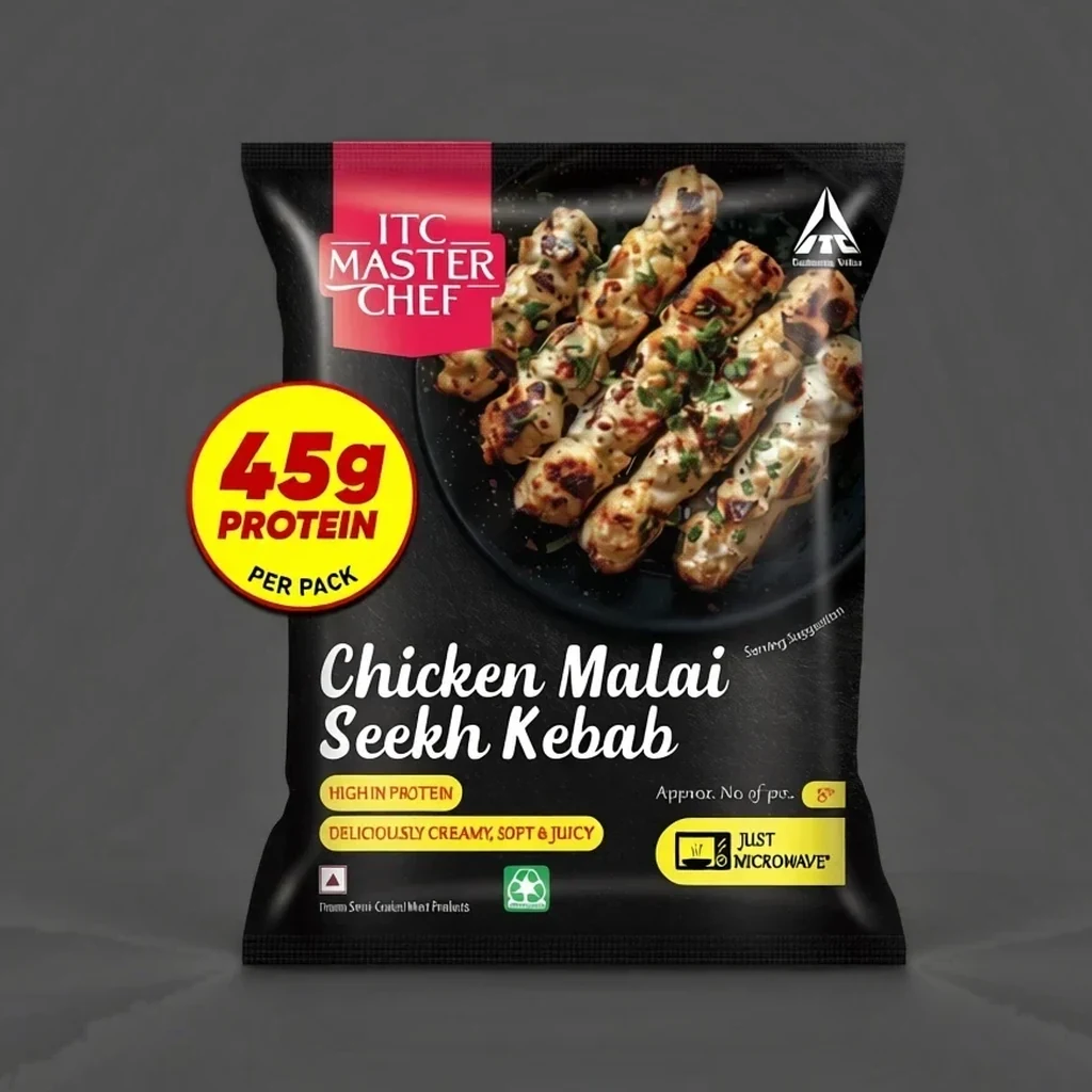 ITC Master Chef Chicken Malai Seekh Kebab 400g pack