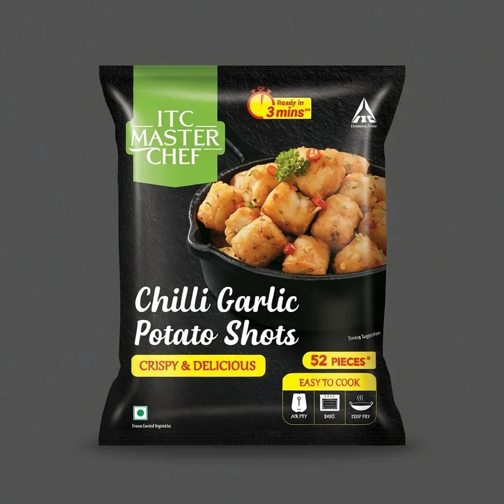 ITC Master Chef Chilli Garlic Potato Shots 420g pack
