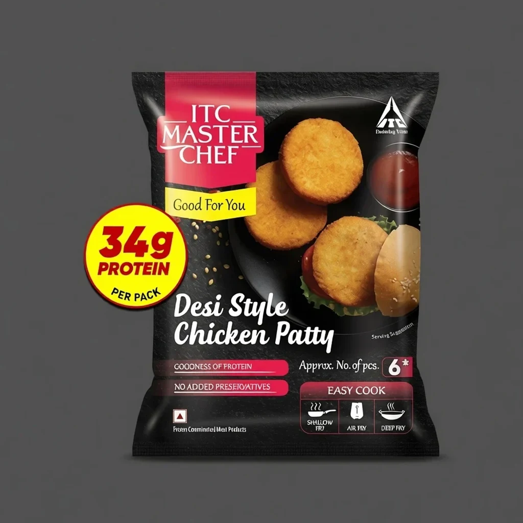 ITC Master Chef Desi Style Chicken Burger Patty 330g pack
