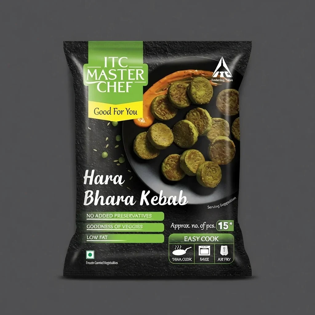 ITC Master Chef Hara Bhara Veg Kebab 230g pack